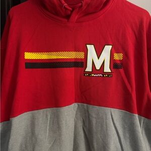 Under Armour Red and Gray Sweater